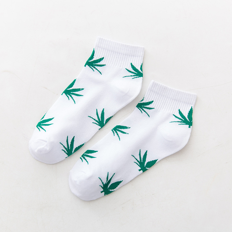 Maple Leaf Socks Child Socks To Help Low Cotton Socks Shallow Mouth Mama Hip-hop Street Skateboarding Socks